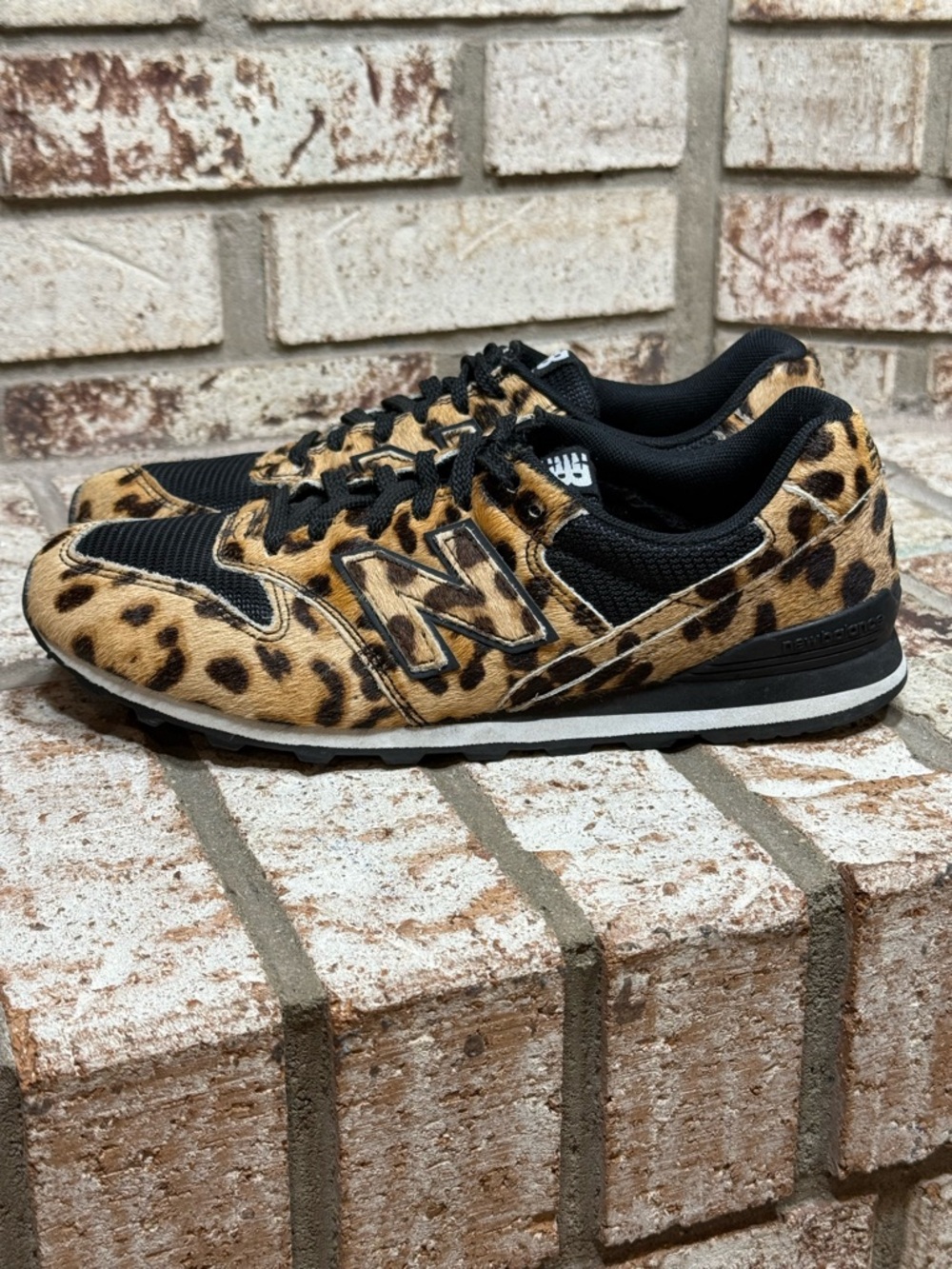 New Balance X J.Crew 996 Sneakers in Leopard Calf Hair LIMITED EDITION Size 8 - Picture 4 of 8